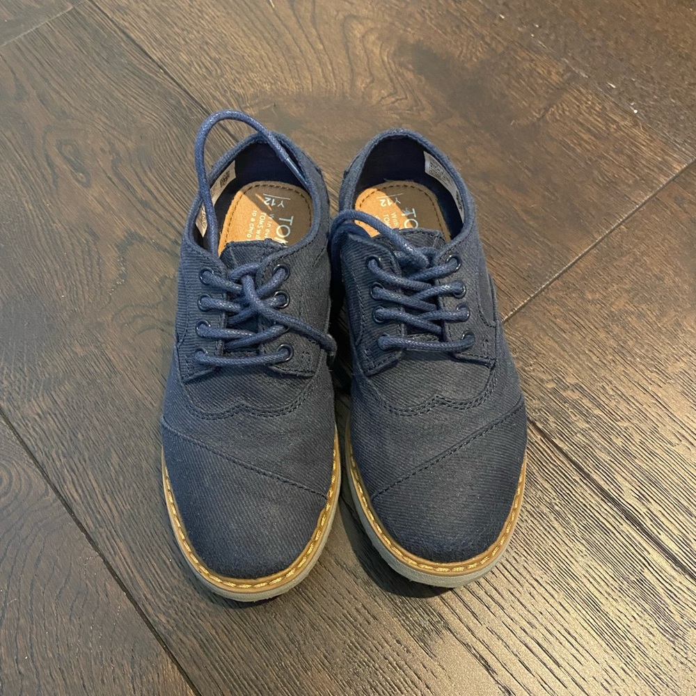 Toms Boys Dress Shoes Blue